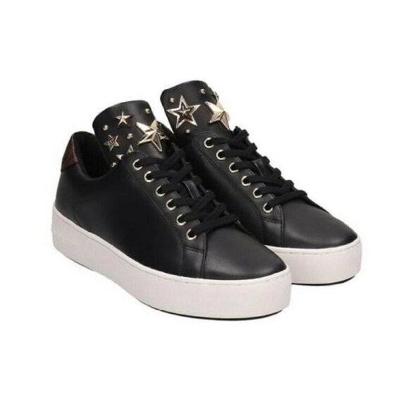 MICHAEL KORS Women's Mindy Leather Low Top Trainers Size 9.0 US - Picture 1 of 11